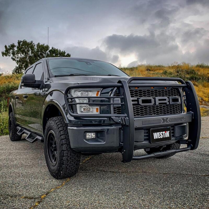 WES Sportsman Grille Guards - Westin 15-20 Ford F150 Sportsman X Grille Guard - Textured Black