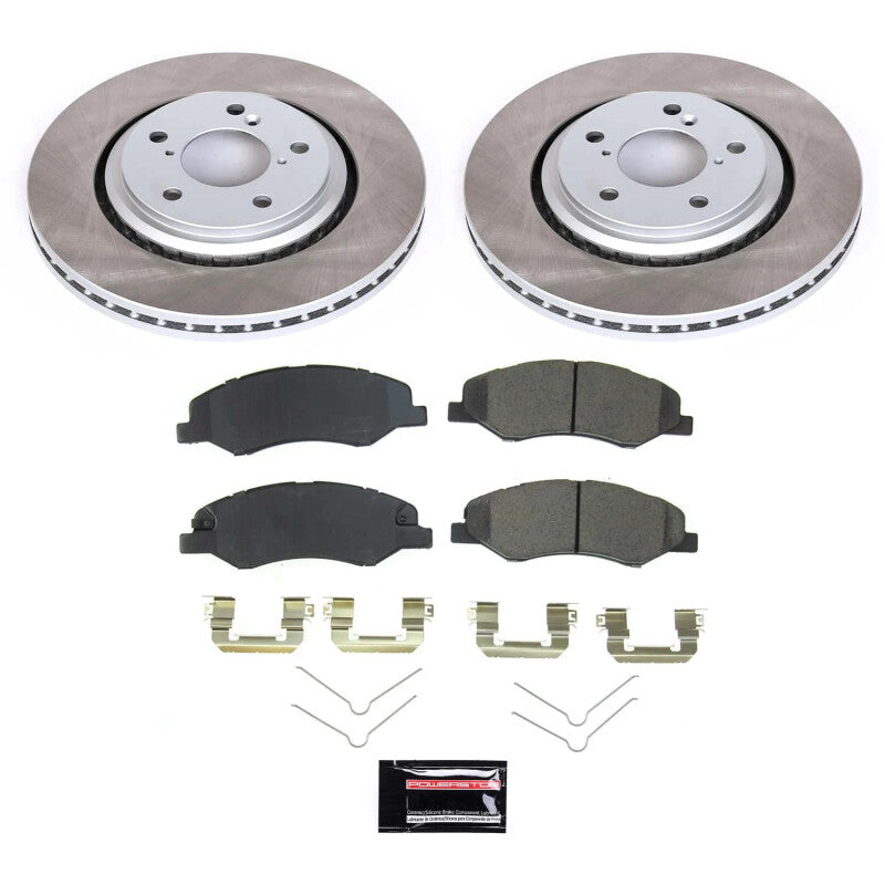 PSB Semi-Coated Rotor Kits - Power Stop 18-22 Honda Odyssey Front Semi-Coated Rotor Kit