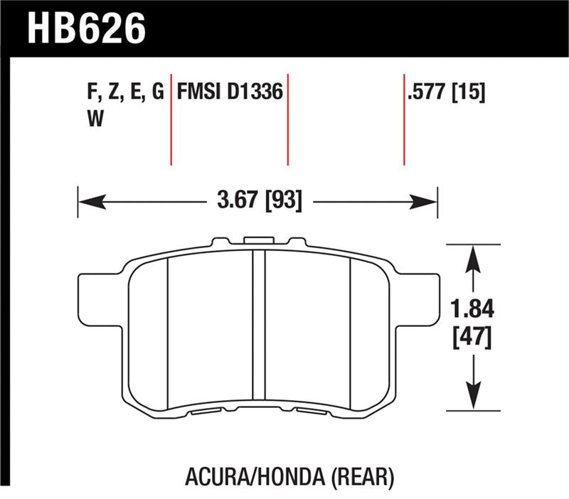 HAWK Ceramic Brake Pad Sets - Hawk Performance Ceramic Street Brake Pads