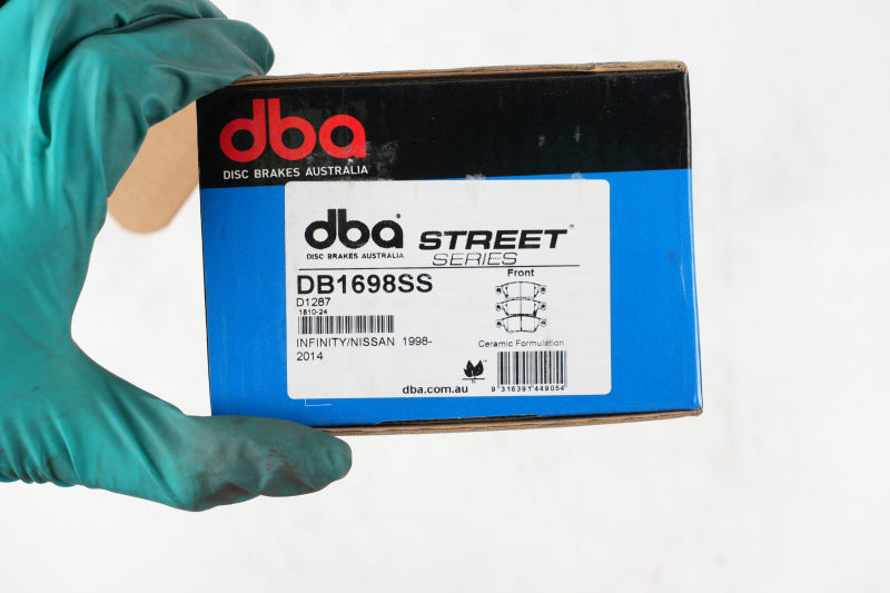 DBA Street Series Brake Pads - DBA 09-13 Infiniti G37 RWD/AWD (330mm Front Rotor) Street Series Front Brake Pads