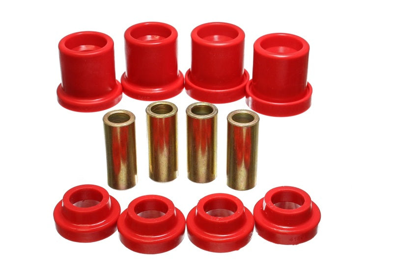 ES Subframe Bushings - Red - Energy Suspension 90-96 Nissan 300ZX Red Rear Sub Frame Set