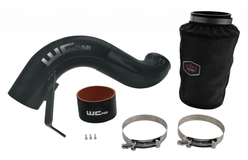 WCF Intake Kit - Wehrli 07.5-09 Dodge 6.7L Cummins 4in Intake Kit - Bronze Chrome
