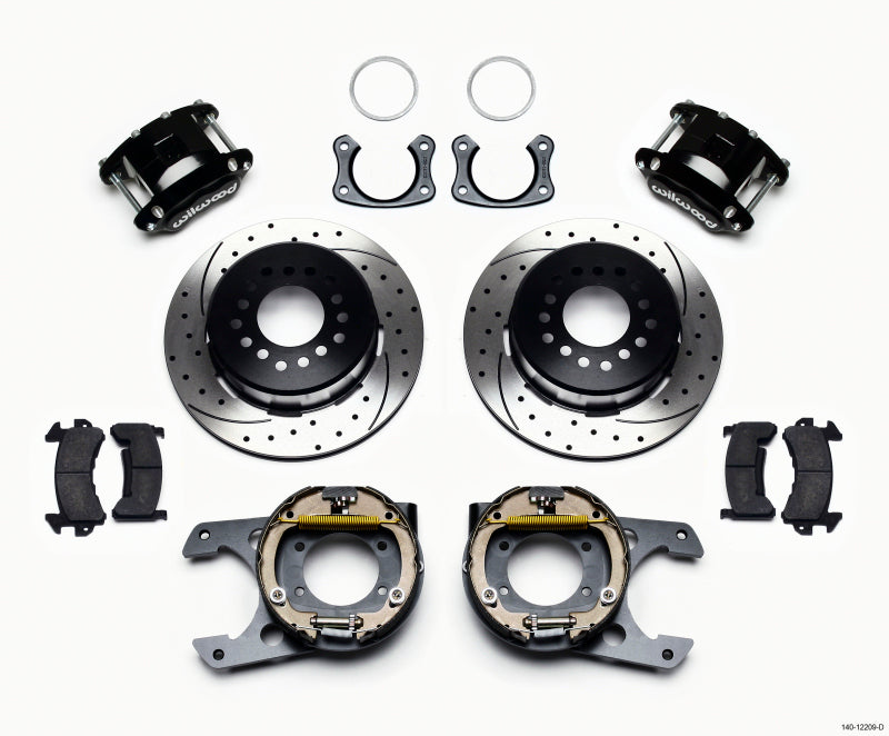 WIL D154 Brake Kit - Wilwood D154 P/S Park Brake Kit Drilled New Big Ford 2.50in Offset