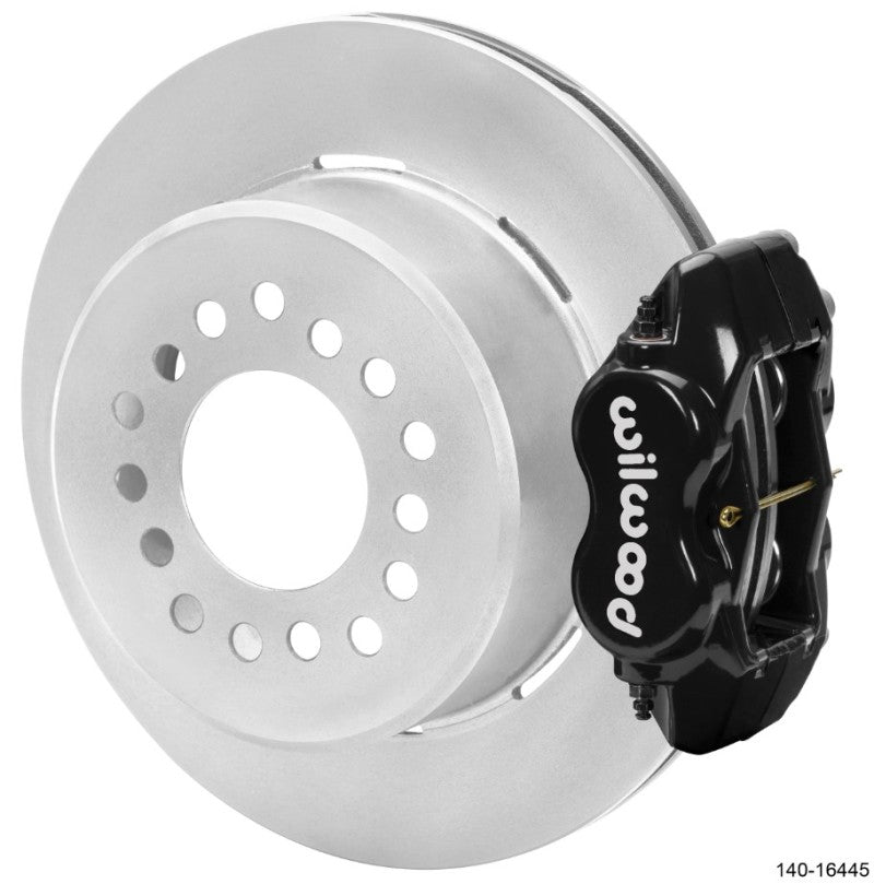 WIL Dynalite Brake Kit - Wilwood Chevrolet 7-5/8in Rear Axle Dynalite Disc Brake Kit 12.19in Rotor -Black Caliper