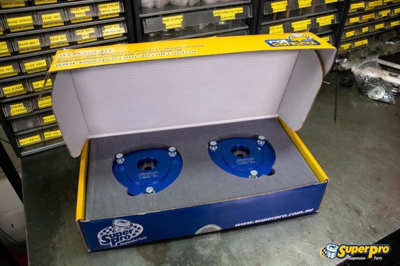 SPR Strut Mounts - Front - SuperPro 2015 Audi A3 Quattro Premium Front Upper Fixed Camber Offset Strut Mount Set