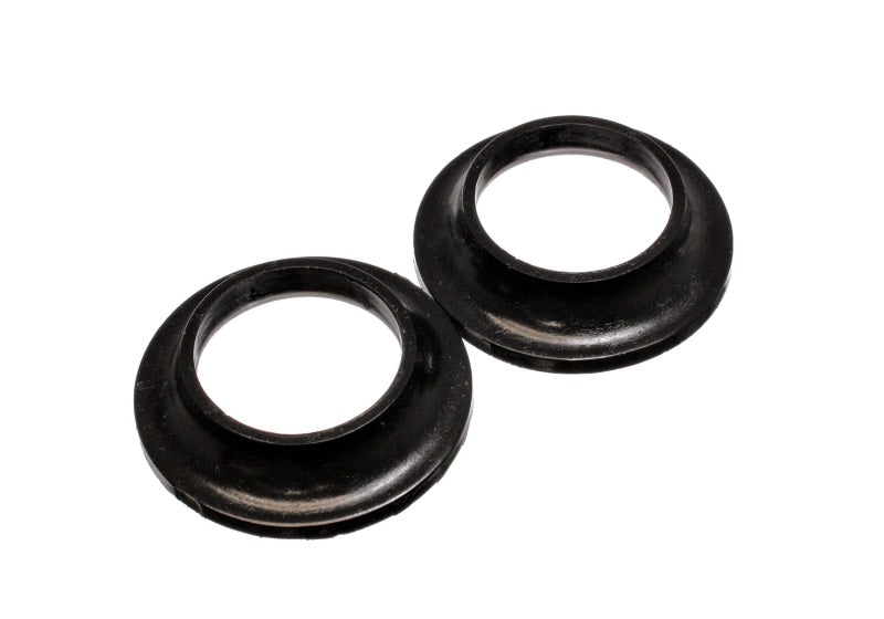 ES Spring Isolators - Black - Energy Suspension 91-96 Chevrolet Full Size Black Rear Upper Coil Spring Isolators