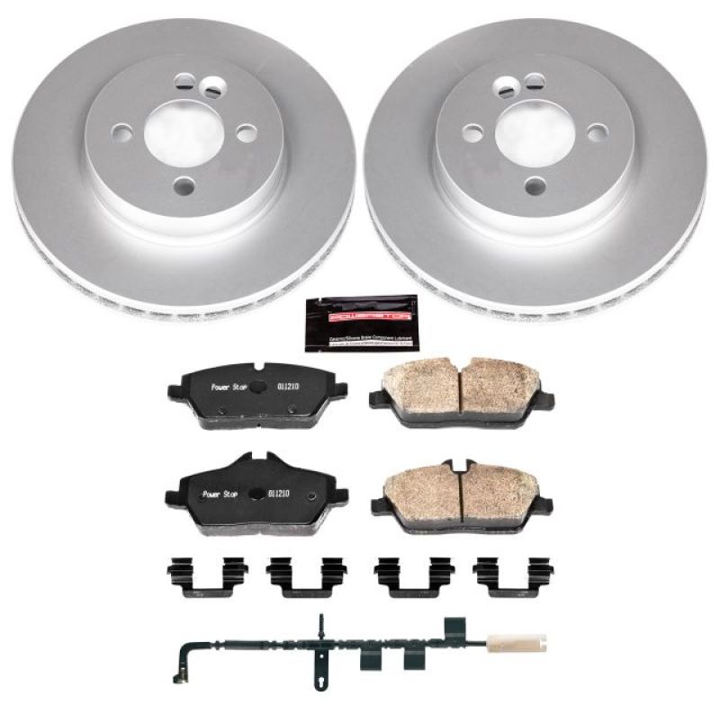 PSB Z23 Evolution Coated Kit - Power Stop 07-10 Mini Cooper Front Z23 Evolution Sport Coated Brake Kit