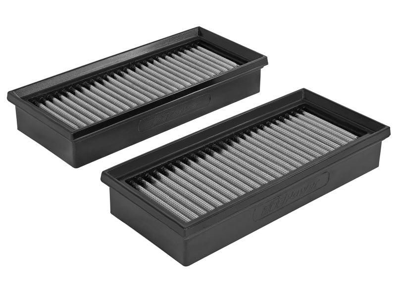 AFE Direct Fit Pro DRY S Air Filter - aFe Magnum FLOW Pro DRY S OE Replacement Filter 15-19 Mercedes C63 AMG 4.0L TT (Pair)