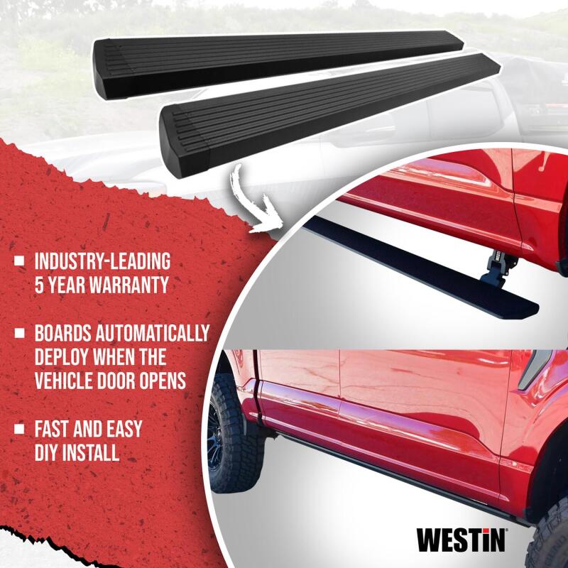 WES Running Boards - Pro-e - Westin 22-23 Toyota Tundra CrewMax Pro-e Running Boards - Tex. Blk