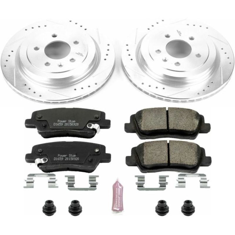 PSB Z23 Evolution Kit - Power Stop 13-15 Cadillac ATS Rear Z23 Evolution Sport Brake Kit
