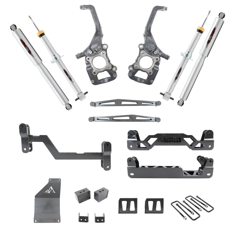 BT Lift Kits - Belltech 15-20 Ford F-150 6in-7in Lift Kit w/ Trail Performance Struts & Shocks