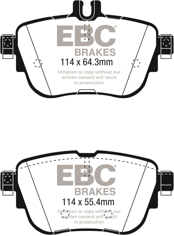 EBC Greenstuff Brake Pad Sets - EBC 2017+ Mercedes-Benz E300 (W213) Greenstuff Rear Brake Pads