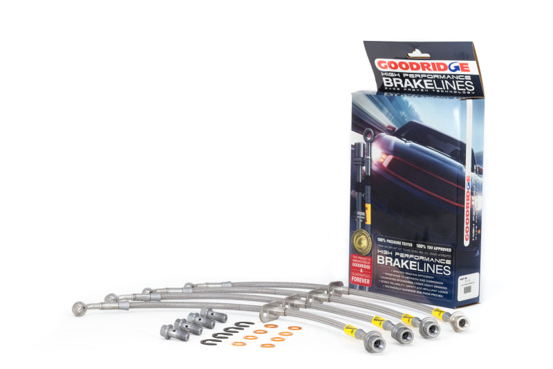 GR G-Stop Brake Line Kits - Goodridge 00-05 Toyota MR2 Spyder Stainless Steel Brake Line Kit