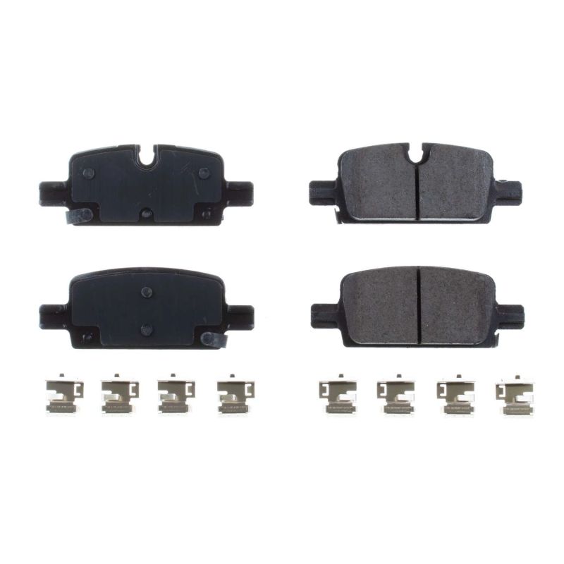 PSB Z17 Evolution Brake Pads - Power Stop 2019 Chevrolet Silverado 1500 Rear Z17 Evolution Ceramic Brake Pads w/Hardware