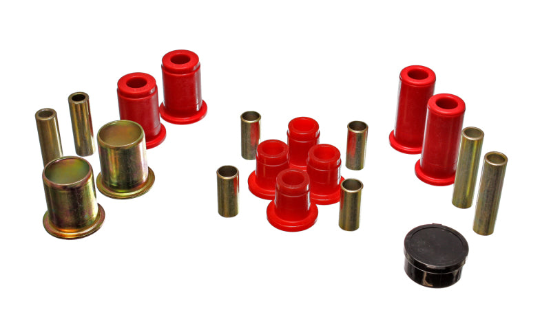 ES Cntrl Arm Bushings - Red - Energy Suspension 87-96 Dodge Dakota 2WD Red Front End Control Arm Bushing Set