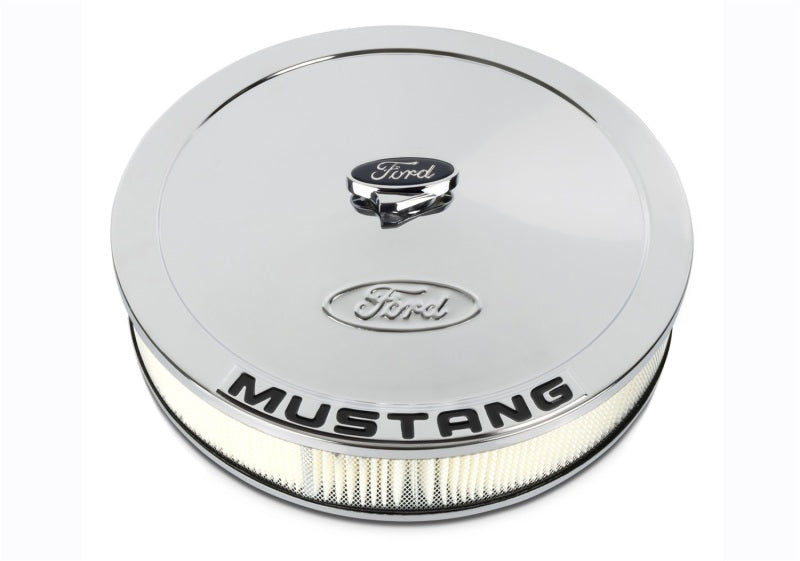 FR Air Cleaners - Ford Racing Air Cleaner Kit - Chrome w/Mustang Emblem