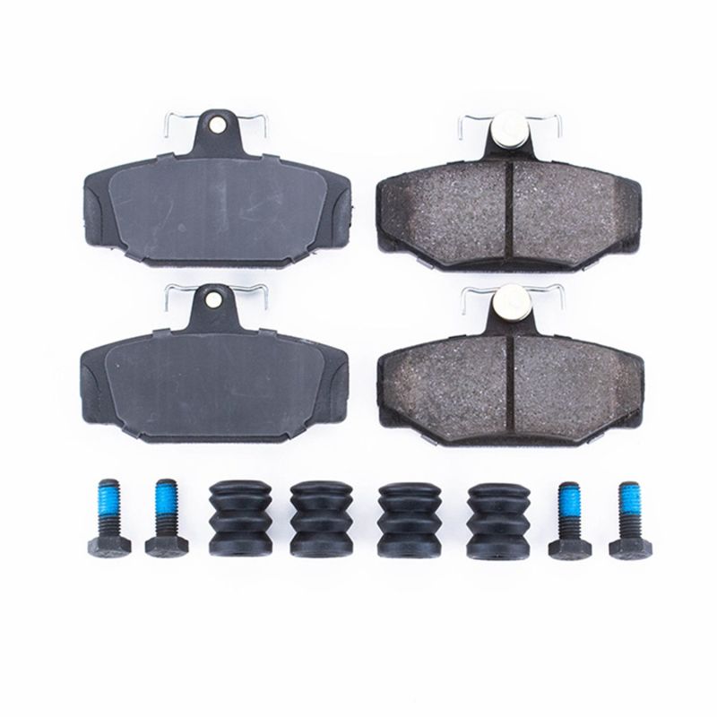 PSB Z17 Evolution Brake Pads - Power Stop 88-90 Volvo 760 Rear Z17 Evolution Ceramic Brake Pads w/Hardware