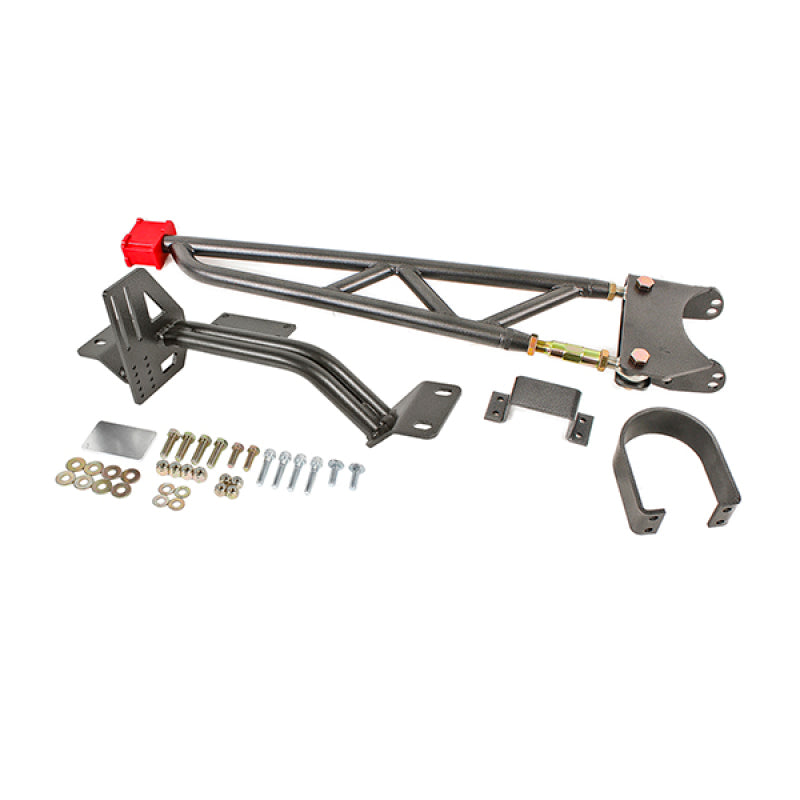 BMR Torque Arms - BMR 93-02 F-Body w/ DSL Torque Arm Tunnel Mount (For Long Tube Headers) - Black Hammertone