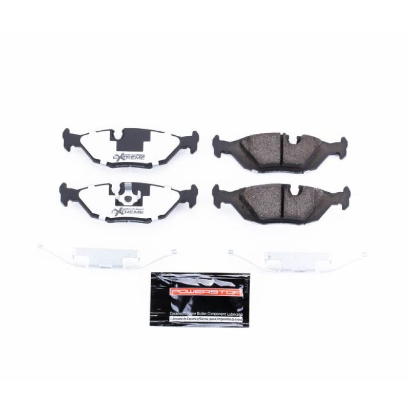 PSB Z26 Extreme Brake Pads - Power Stop 1991 BMW 318i Rear Z26 Extreme Street Brake Pads w/Hardware