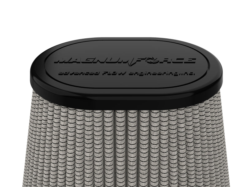 AFE Universal Pro Dry S Filter - aFe MagnumFORCE Intake Replace Air Filter w/PDS Media 4in F x 7.75x6.5in B x 4.75x3.5in T x 7in H