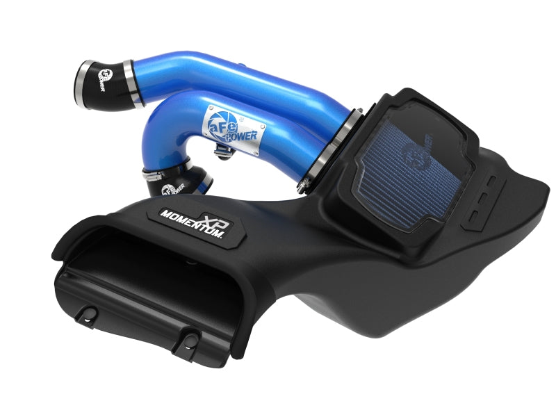 AFE Momentum XP Cold Air Intakes - aFe 21-22 Ford F-150 Raptor V6-3.5L(tt) Momentum XP Cold Air Intake System - Blue w/ Pro 5R Filter
