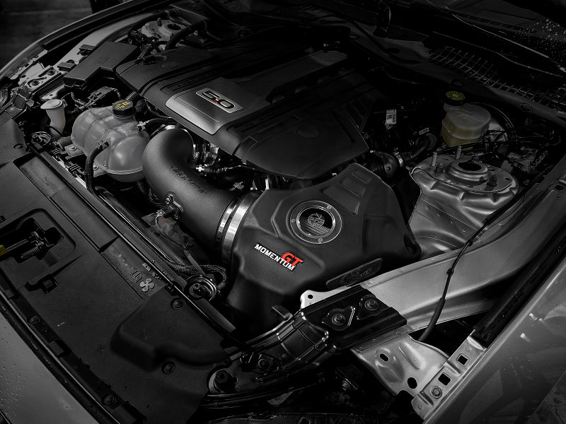 AFE Momentum GT Cold Air Intakes - aFe POWER Momentum GT Pro Dry S Cold Air Intake System 18-19 Ford Mustang GT V8-5.0L