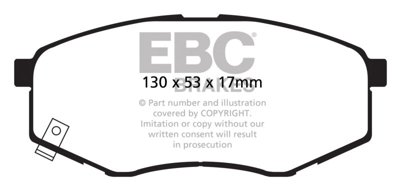 EBC Greenstuff Brake Pad Sets - EBC 10-15 Hyundai Tucson 2.0 FWD Greenstuff Front Brake Pads