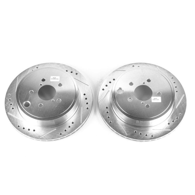 PSB Evolution Drill/Slot Rotor - Power Stop 13-16 Scion FR-S Rear Evolution Drilled & Slotted Rotors - Pair