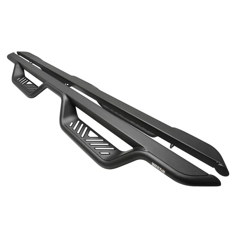 WES Nerf Bars - Outlaw - Westin 19-22 Chevrolet Silverado / GMC Sierra Double Cab Outlaw Nerf Step Bars - Textured Black