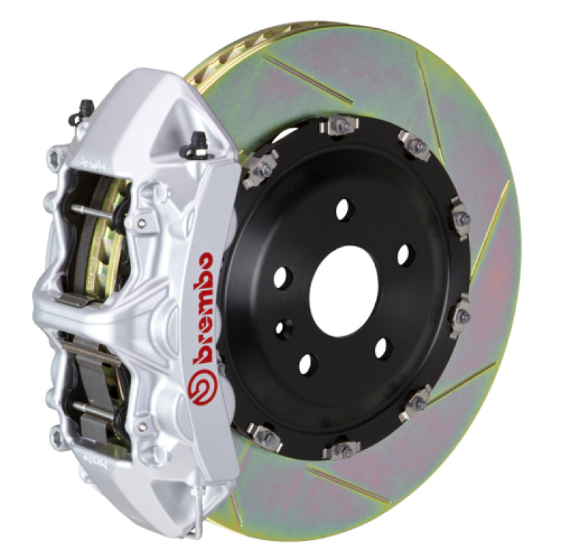 BRB Big Brake Kits - Brembo 07-18 Wrangler/Unlimited Front GT BBK 6 Piston Cast 365x34 2pc Rotor Slotted Type1-Silver