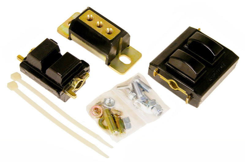 PRO Engine/Trans Kit - Blk - Prothane GM Motor & Trans Mount Kit - Black