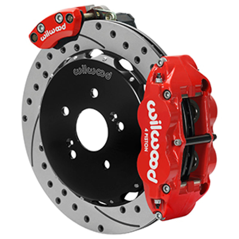 WIL Superlite Brake Kit - Wilwood 00-09 Honda S2000 Narrow Superlite 4R Rear Brake Kit - Drilled & Slotted