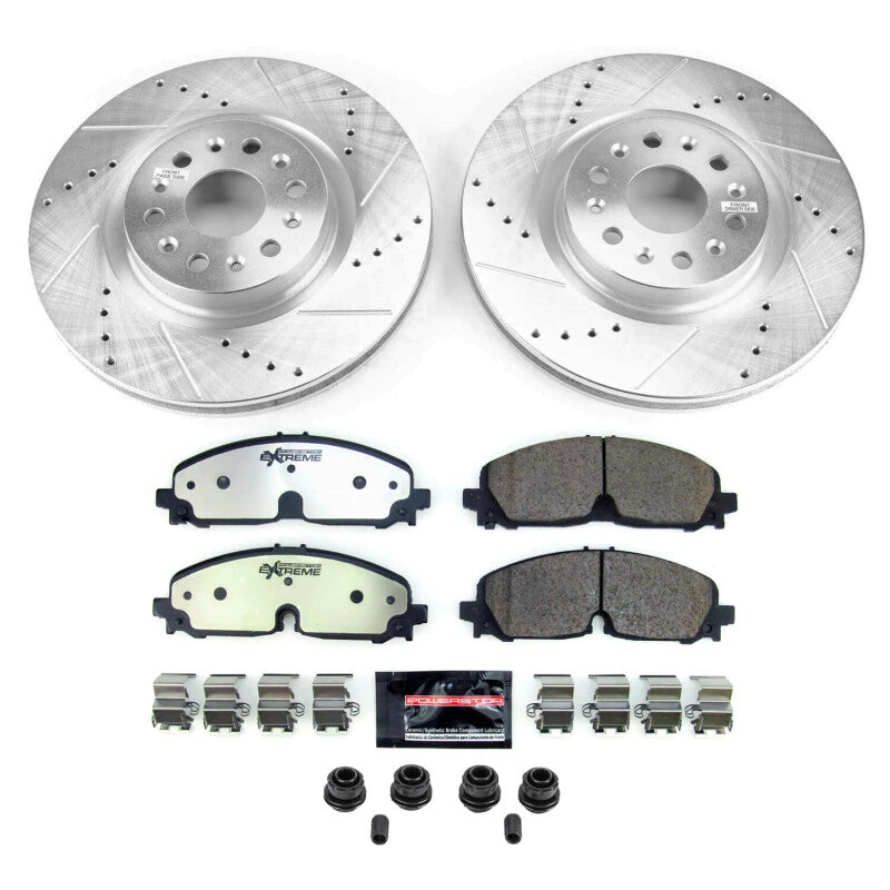 PSB Z36 Truck & Tow Kit - Power Stop 21-22 Cadillac XT5 Front Z36 Truck & Tow Brake Kit