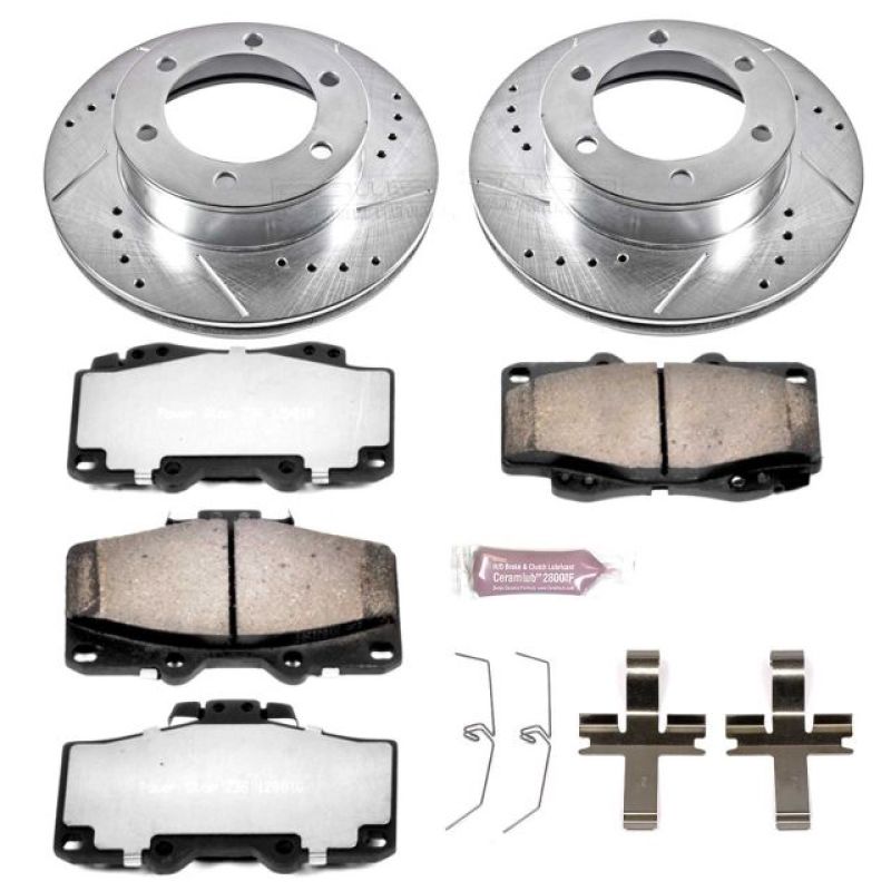 PSB Z36 Truck & Tow Kit - Power Stop 95-02 Toyota 4Runner Front Z36 Truck & Tow Brake Kit