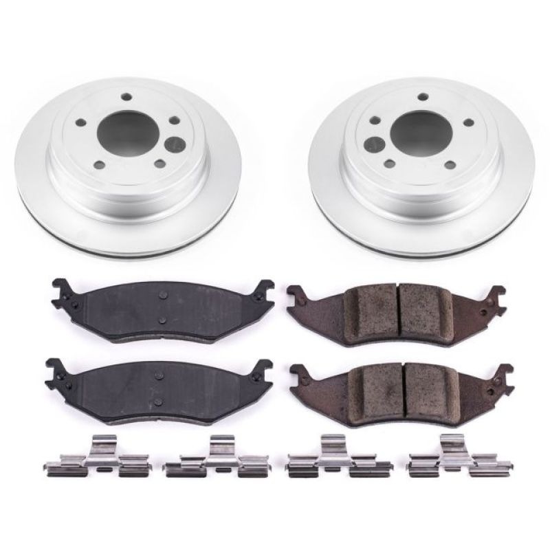 PSB Z17 Evolution Coated Kit - Power Stop 04-06 Ford E-150 Rear Z17 Evolution Geomet Coated Brake Kit