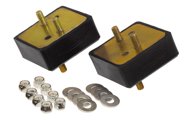 PRO Engine Mounts - Blk - Prothane 67-92 Jeep V8 Motor Mounts - Black