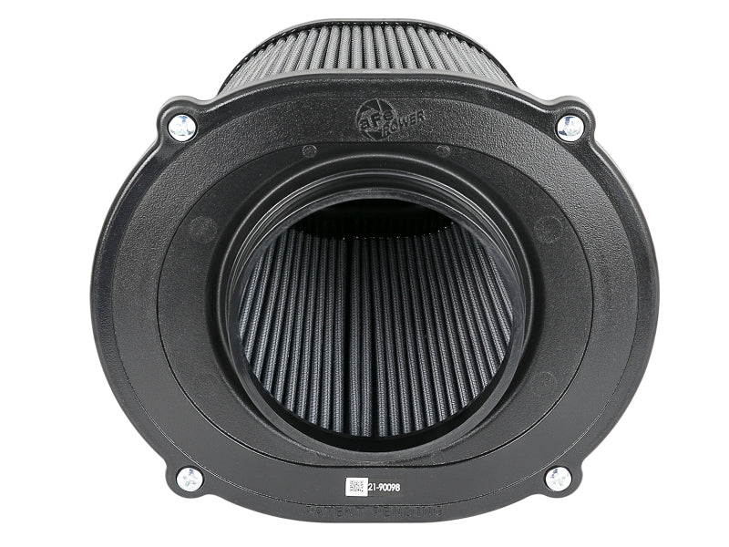 AFE Quantum Intakes - aFe Quantum Pro DRY S Air Filter Flat Top - 5in Flange x 9in Height