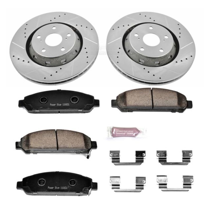 PSB Z23 Evolution Kit - Power Stop 09-16 Toyota Venza Front Z23 Evolution Sport Brake Kit