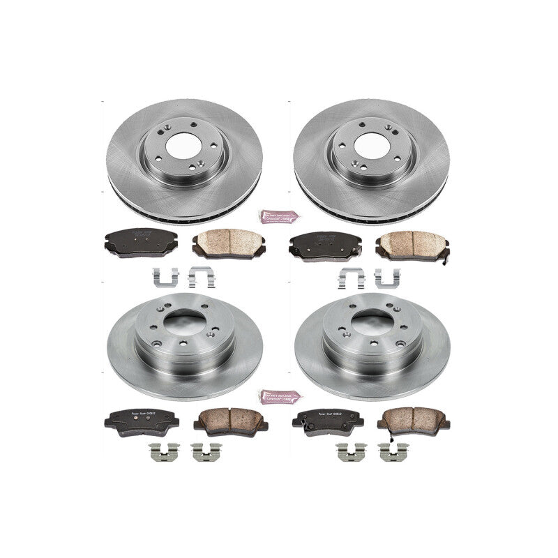 PSB Autospecialty Kit - Power Stop 09-11 Hyundai Azera Front and Rear Autospecialty Brake Kit