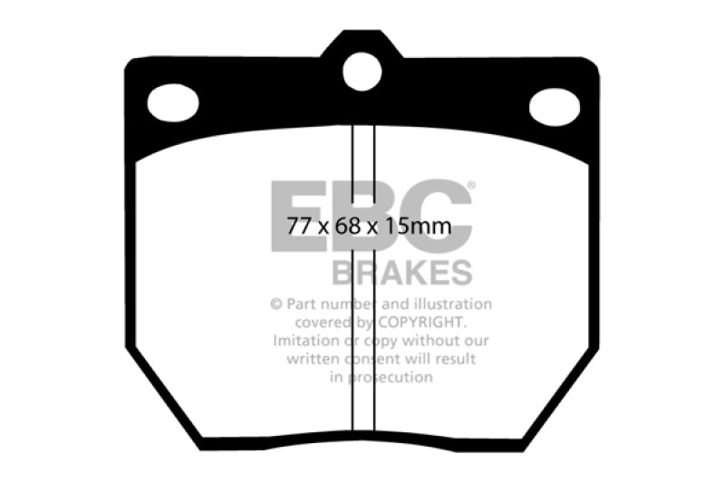 EBC Greenstuff Brake Pad Sets - EBC 70-74 Datsun 240Z 2.4 Greenstuff Front Brake Pads