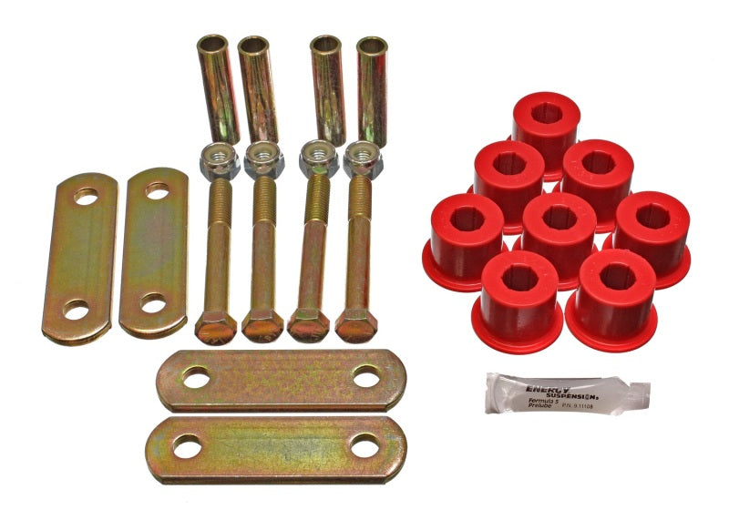 ES Spring/Shackle Bush - Red - Energy Suspension GM Heavy Duty Shackle Set - Red