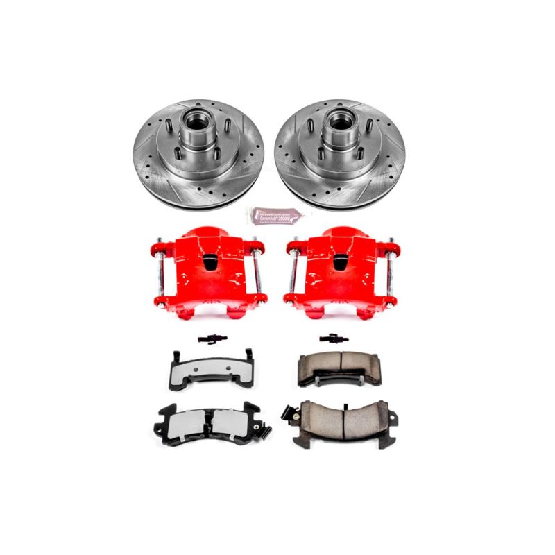 PSB Z36 Truck & Tow Kit w/Cals - Power Stop 82-87 Buick Regal Front Z36 Truck & Tow Brake Kit w/Calipers
