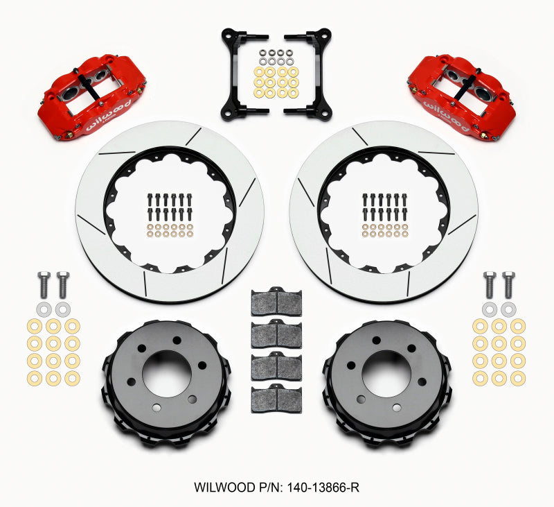 WIL Superlite Brake Kit - Wilwood Narrow Superlite 4R RearTruck Kit 14.25in Red 2012-Up Ford F150 (6 lug)