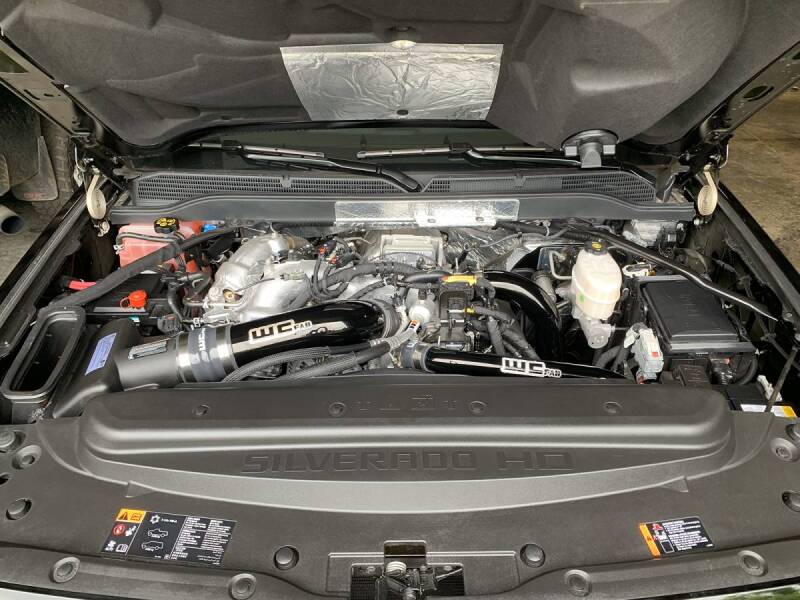 WCF Intake Pipe - Wehrli 17-19 Chevrolet 6.6L L5P Duramax 4in Intake Pipe (Use w/OEM Air Box) - Chevy Orange