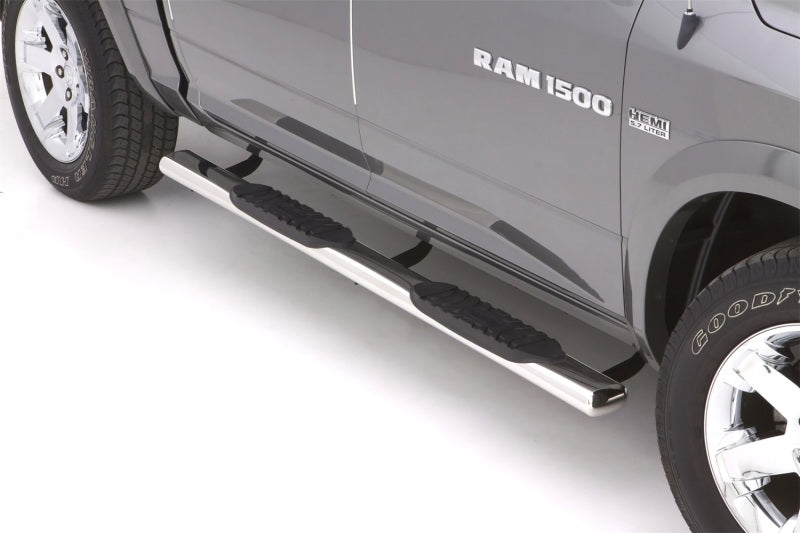 LND Nerf Bars - Polished - Lund 10-17 Dodge Ram 2500 Crew Cab 5in. Oval Straight SS Nerf Bars - Polished