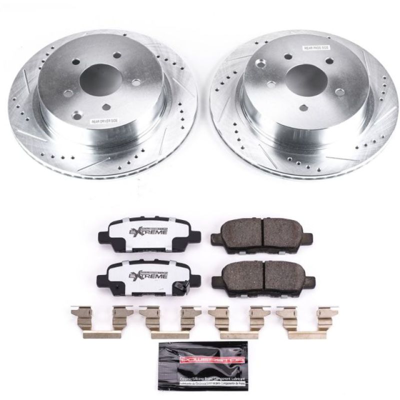 PSB Z26 Street Warrior Kit - Power Stop 18-19 Infiniti Q50 Rear Z26 Street Warrior Brake Kit