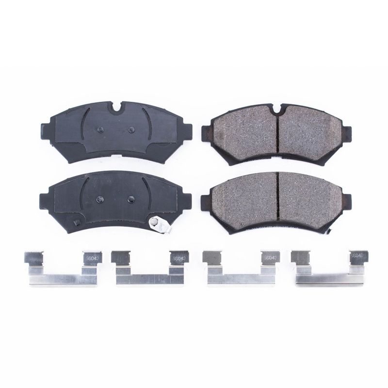 PSB Z17 Evolution Brake Pads - Power Stop 98-02 Cadillac Seville Front Z17 Evolution Ceramic Brake Pads w/Hardware