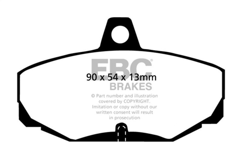 EBC Greenstuff Brake Pad Sets - EBC 96-00 Ac Ace 5.0 Greenstuff Rear Brake Pads