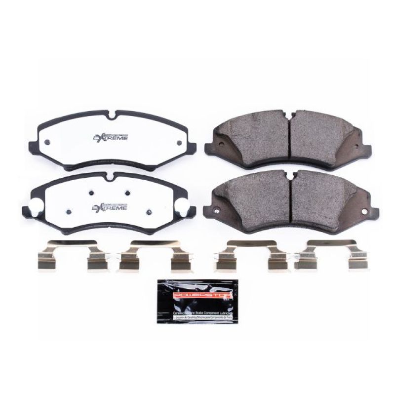 PSB Z36 Truck & Tow Brake Pads - Power Stop 2017 Land Rover Discovery Front Z36 Truck & Tow Brake Pads w/Hardware