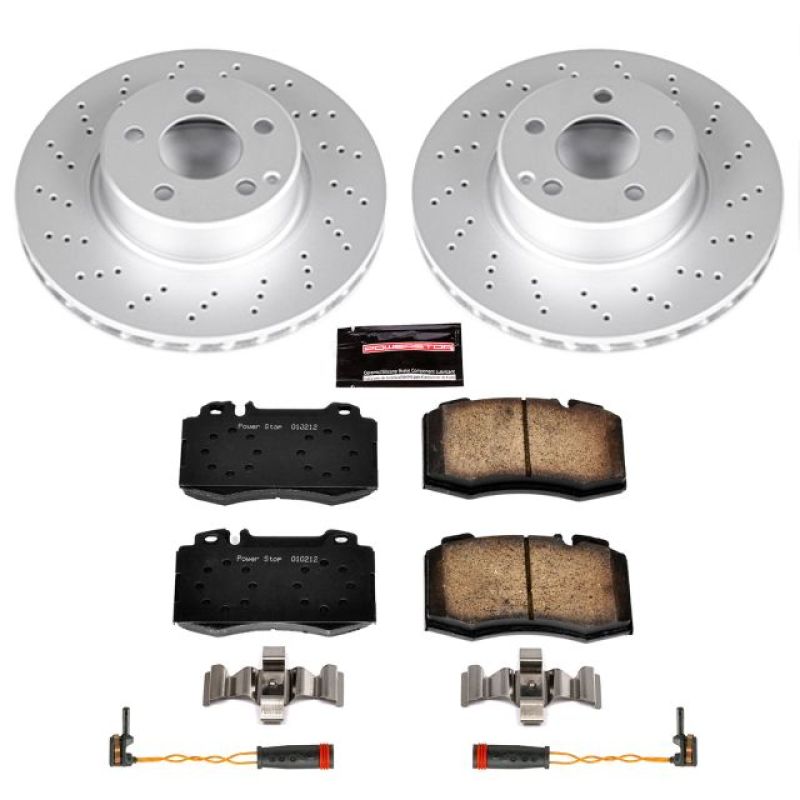 PSB Z23 Evolution Coated Kit - Power Stop 03-06 Mercedes-Benz CL500 Front Z23 Evolution Sport Coated Brake Kit